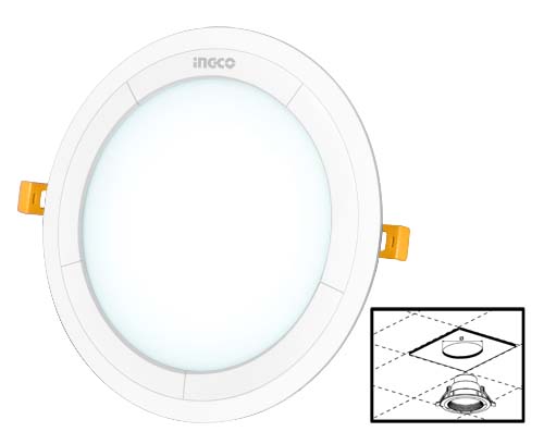 Painel de luz LED redondo  HDLR225241