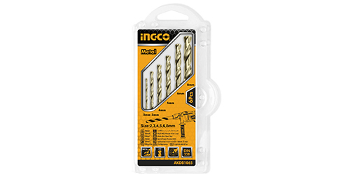 Conjunto de 6 brocas helicoidais HSS AKDB1065