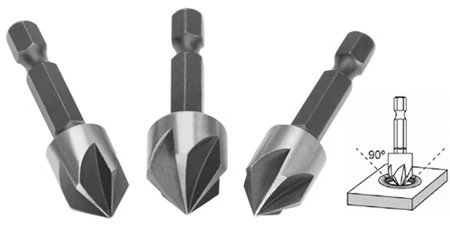 Conjunto de brocas para escareador Ingco 3 peças DBCS0031