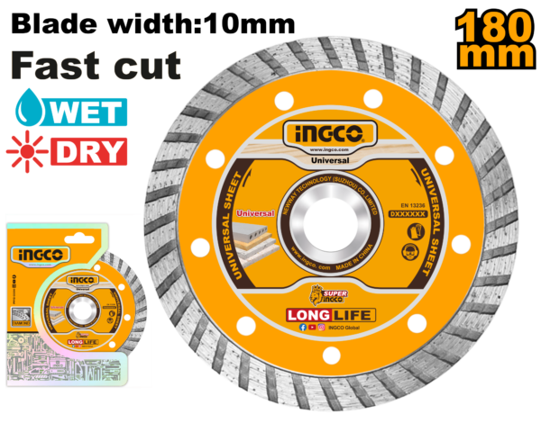 Disco de diamante Ingco Turbo DMD031802