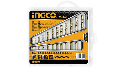 Conjunto de 12 brocas helicoidais HSS  AKDB1125