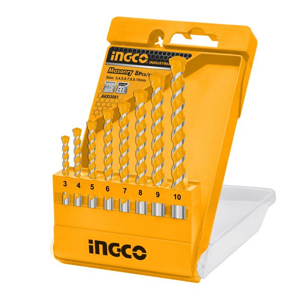 Conjunto de 8 brocas para alvenaria AKD3081