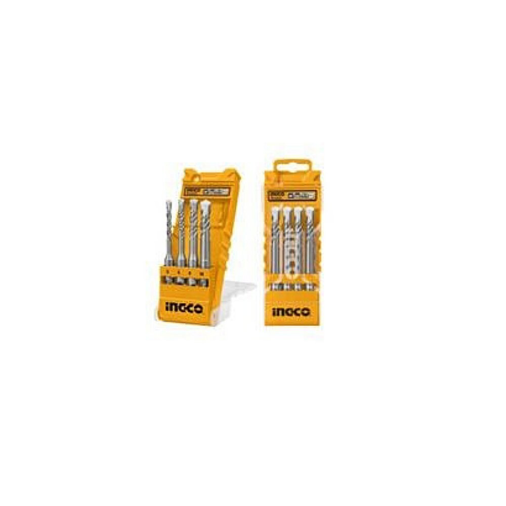 Conjunto de 4 brocas de martelo Ingco SDS Plus Akd2048