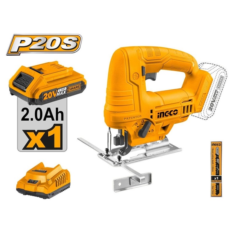 Serra de tico-tico 20V Li-ion 1x2.0Ah + carregador CJSLI65081