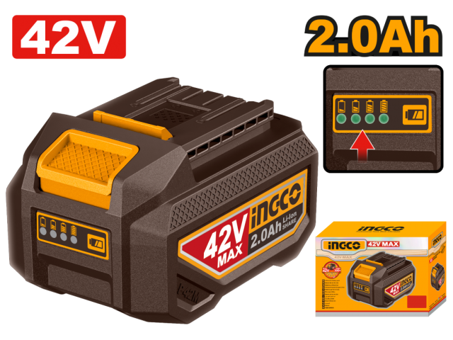 BATERIA DE LÍTIO INGCO 42V 2.0AH PARA LINHA P42M FBLI42201