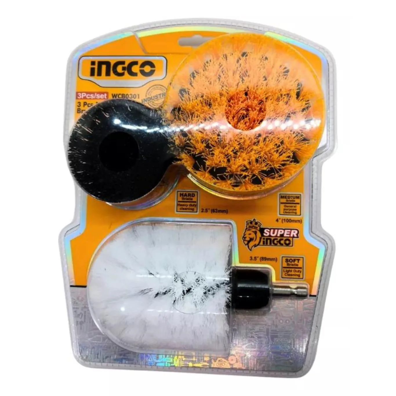 JOGO DE 3PCS DE ESCOVAS MULTI-USO WCB0301