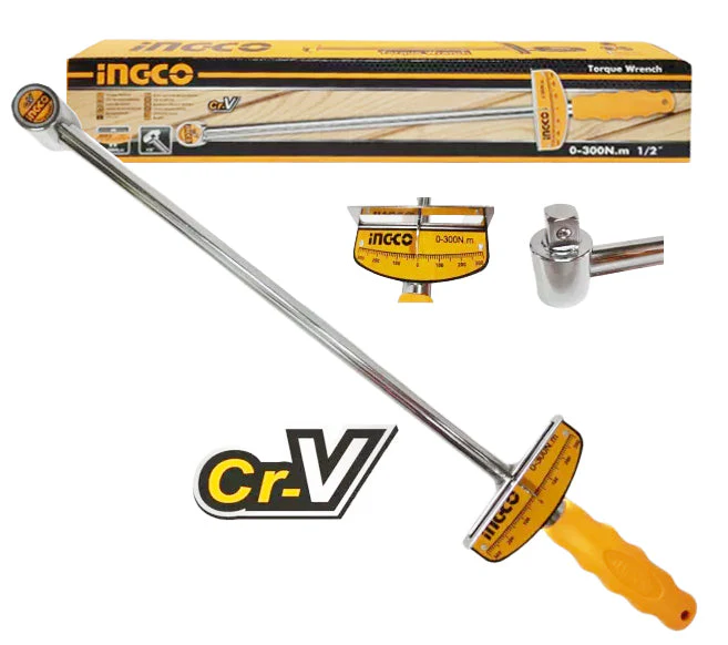 Chave dinamométrica Ingco HPTW300N1 de 300 Nm com encaixe de 1/2".